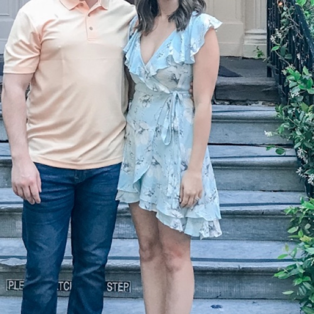 Light Blue Floral Free People Dress